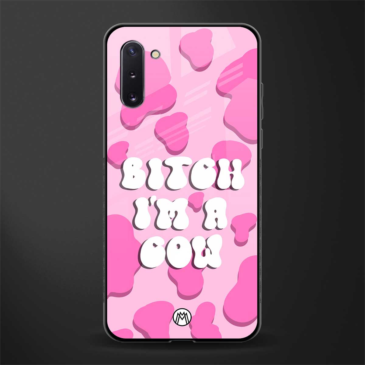 bitch i'm a cow glass case for samsung galaxy note 10 image
