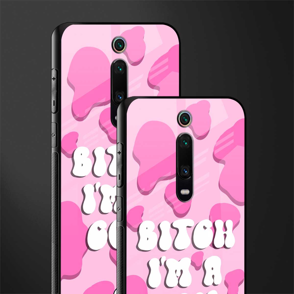 bitch i'm a cow glass case for redmi k20 pro image-2