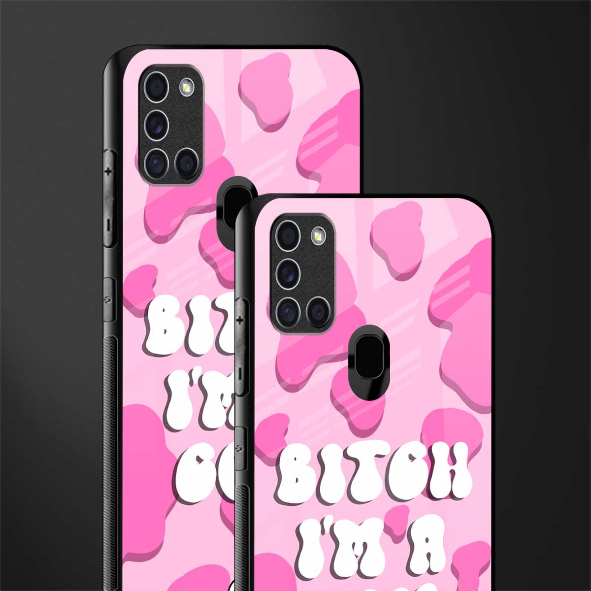bitch i'm a cow glass case for samsung galaxy a21s image-2