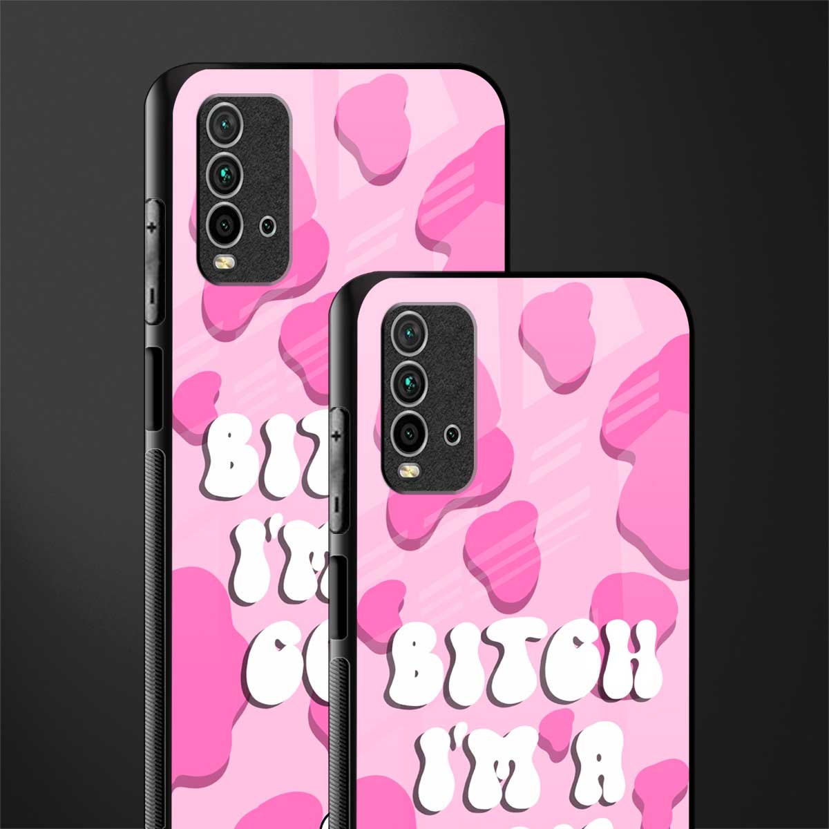 bitch i'm a cow glass case for redmi 9 power image-2