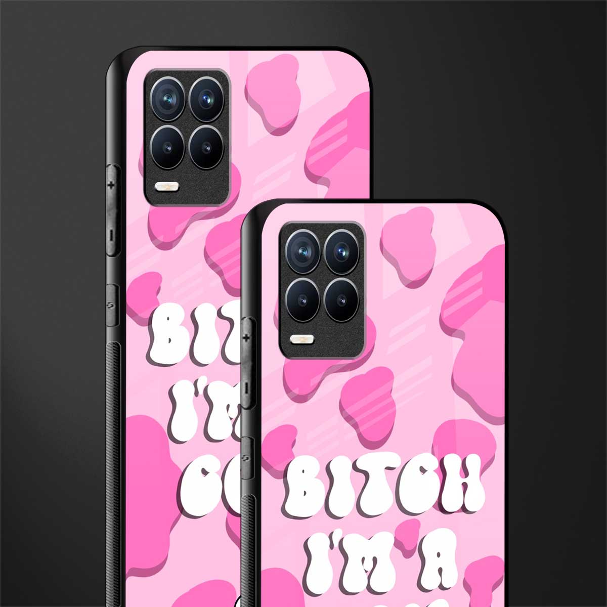 bitch i'm a cow glass case for realme 8 4g image-2