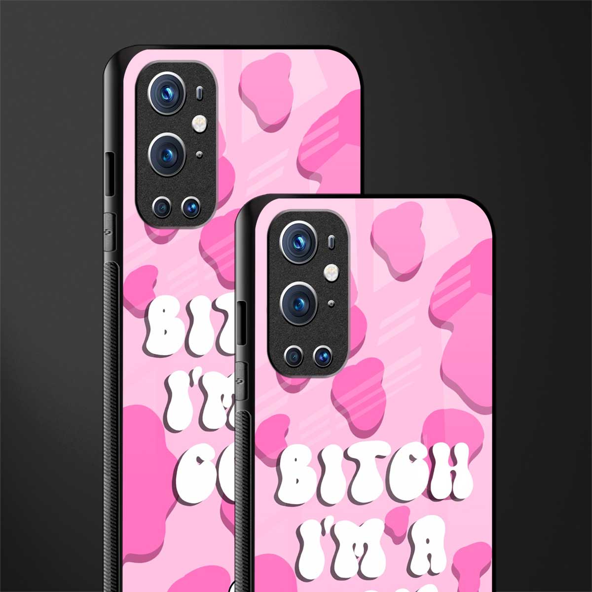 bitch i'm a cow glass case for oneplus 9 pro image-2
