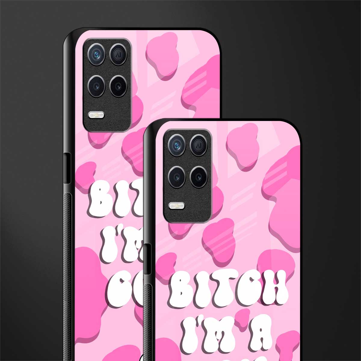 bitch i'm a cow glass case for realme narzo 30 5g image-2