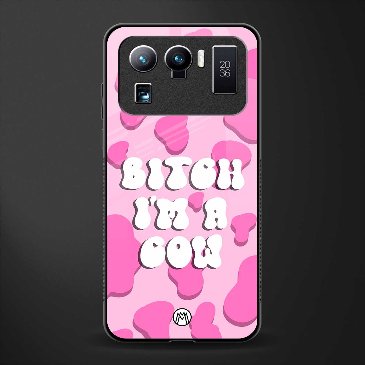 bitch i'm a cow glass case for mi 11 ultra 5g image