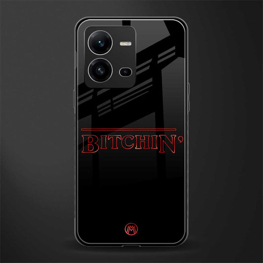 bitchin back phone cover | glass case for vivo v25-5g