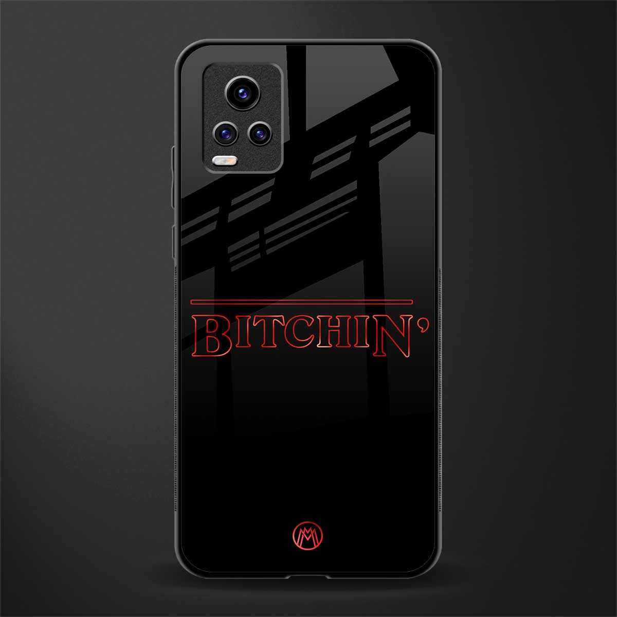 bitchin back phone cover | glass case for vivo v21e 4g