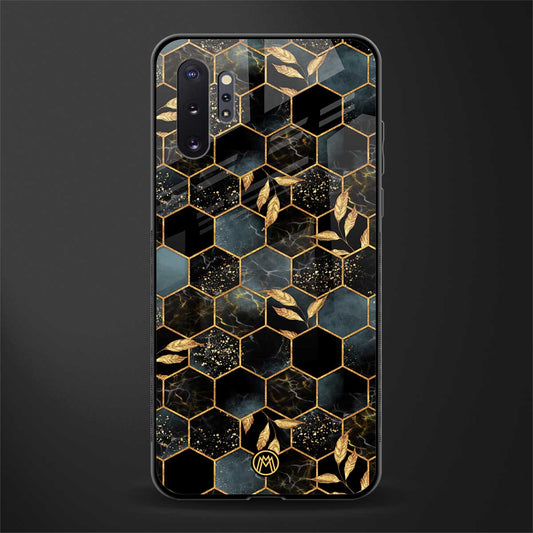 black blue tile marble glass case for samsung galaxy note 10 plus image