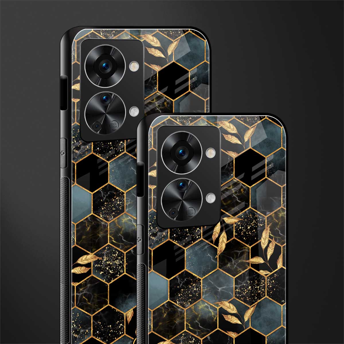 black blue tile marble glass case for phone case | glass case for oneplus nord 2t 5g