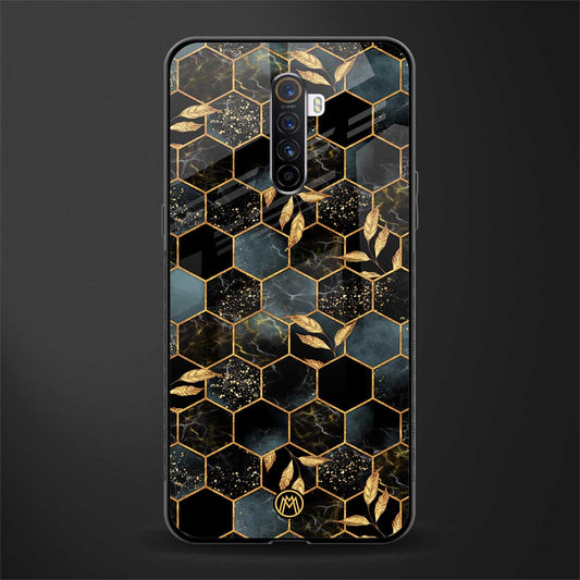 black blue tile marble glass case for realme x2 pro image
