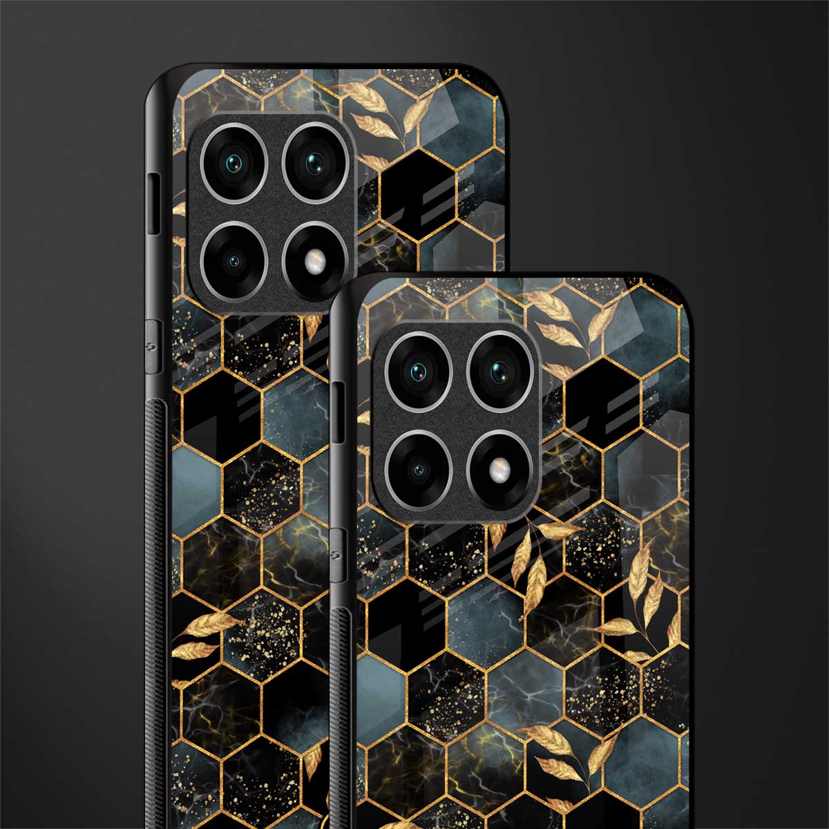black blue tile marble glass case for oneplus 10 pro 5g image-2