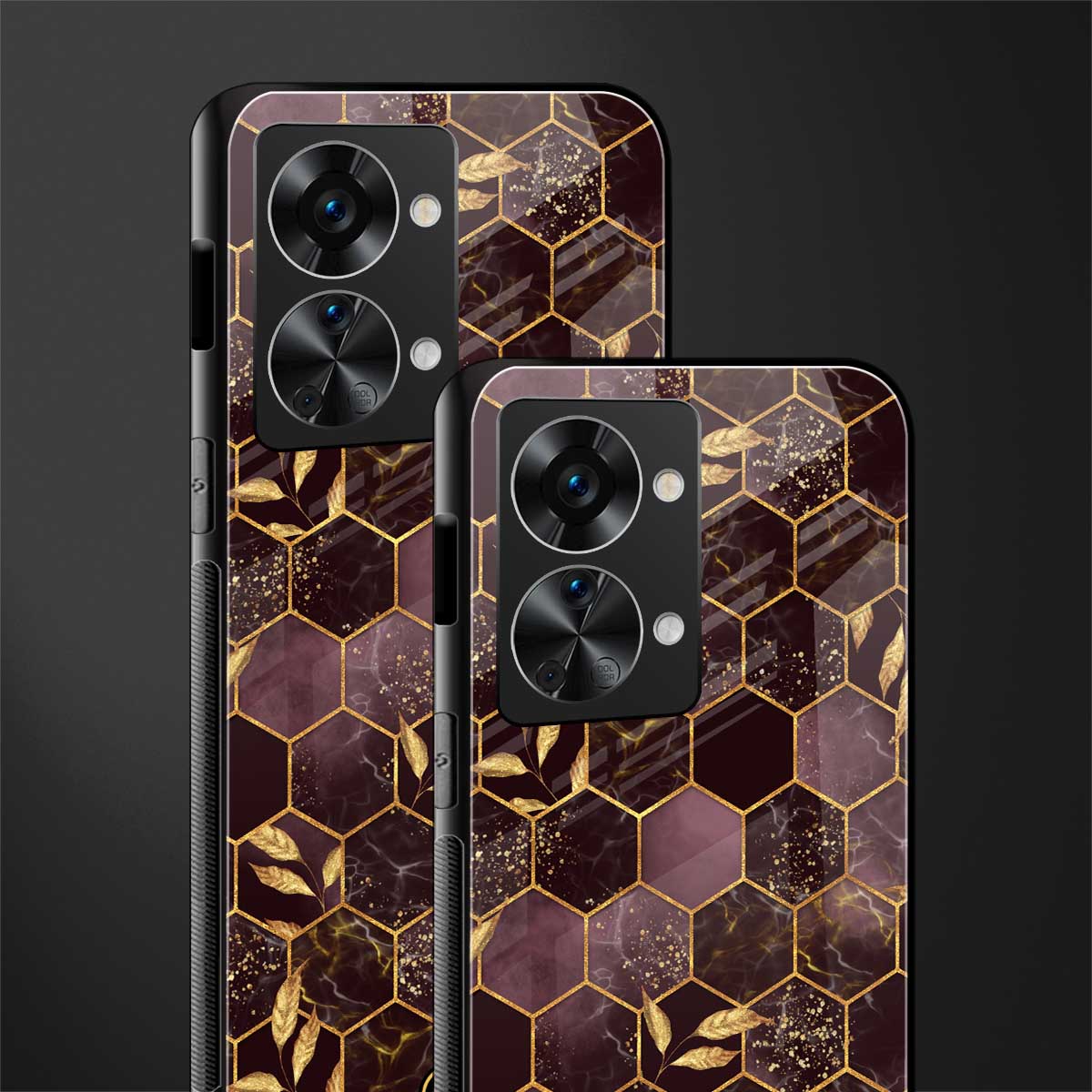 black maroon tile marble glass case for phone case | glass case for oneplus nord 2t 5g