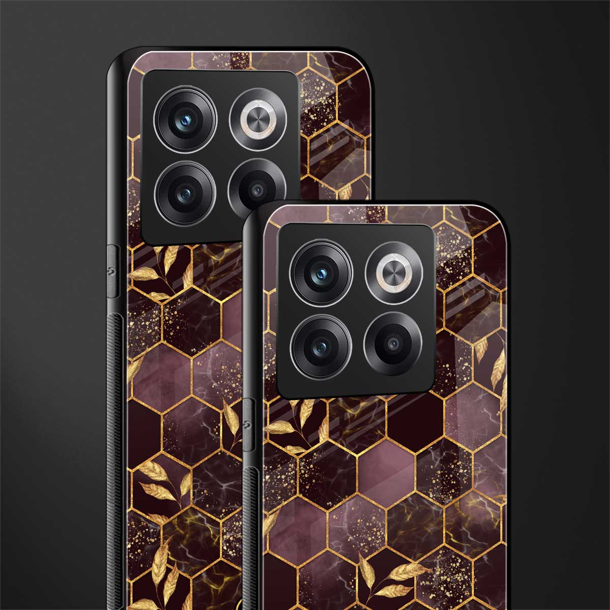 black maroon tile marble back phone cover | glass case for oneplus 10t