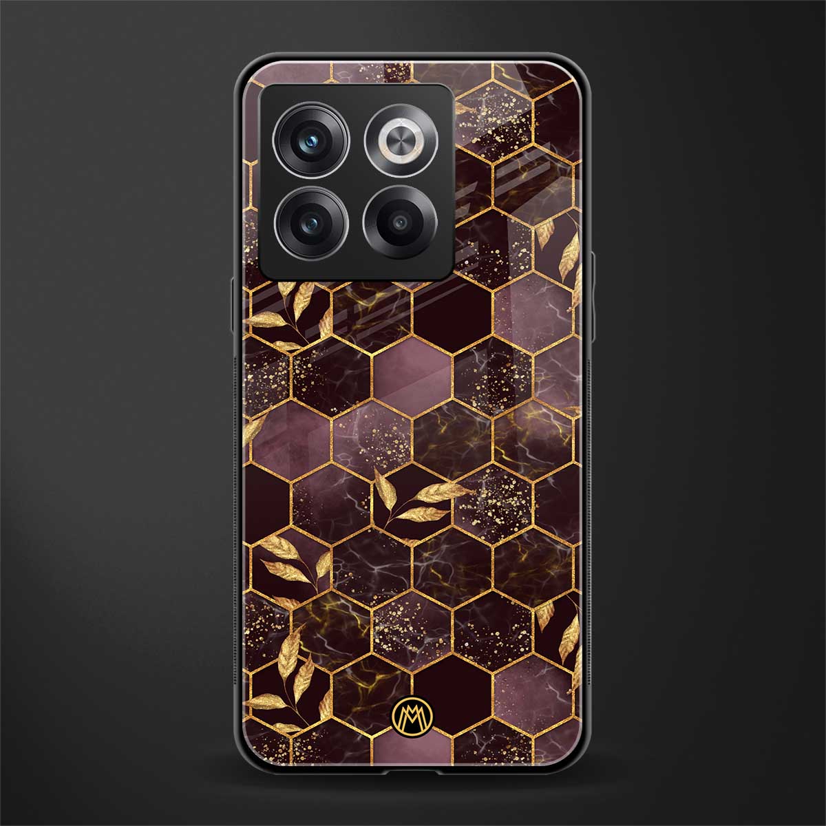 black maroon tile marble back phone cover | glass case for oneplus 10t