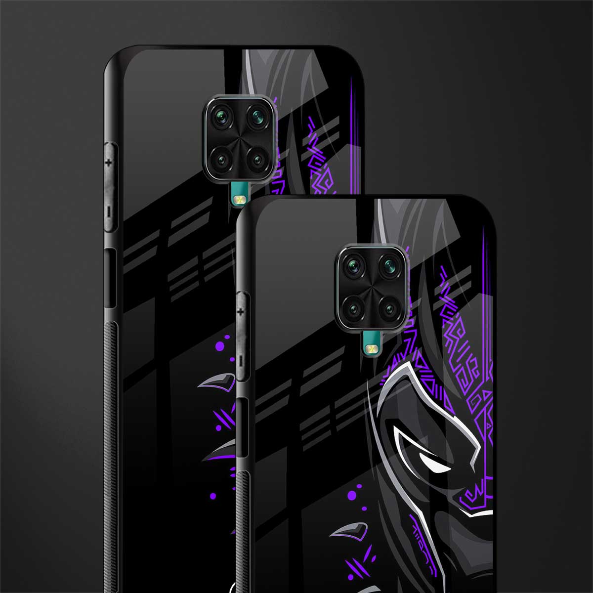 black panther superhero glass case for redmi note 9 pro image-2