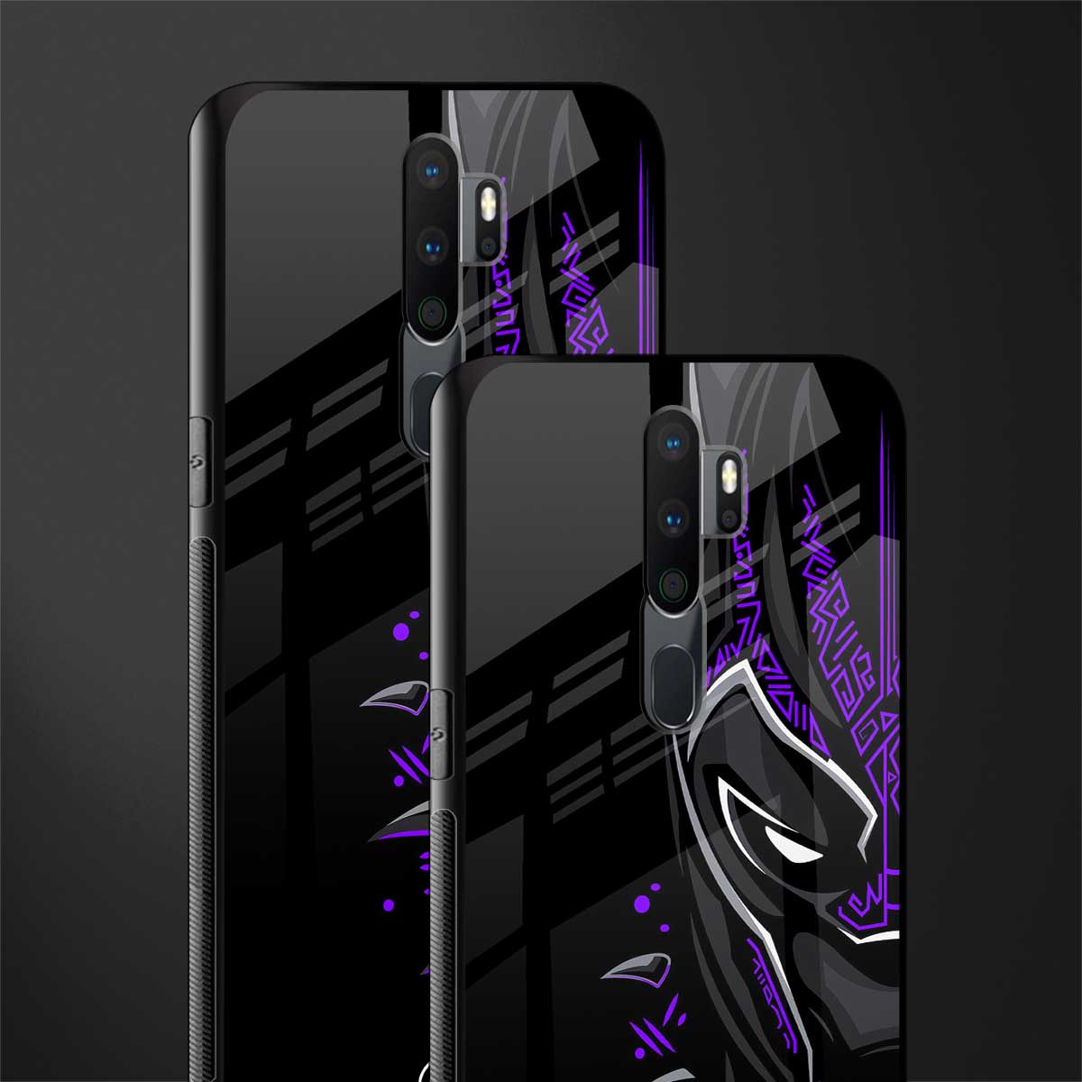 black panther superhero glass case for oppo a5 2020 image-2