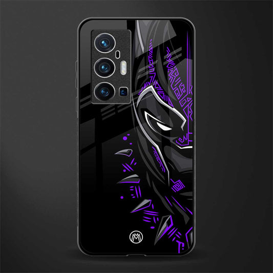 black panther superhero glass case for vivo x70 pro plus image