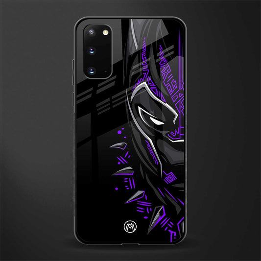 black panther superhero glass case for samsung galaxy s20 image