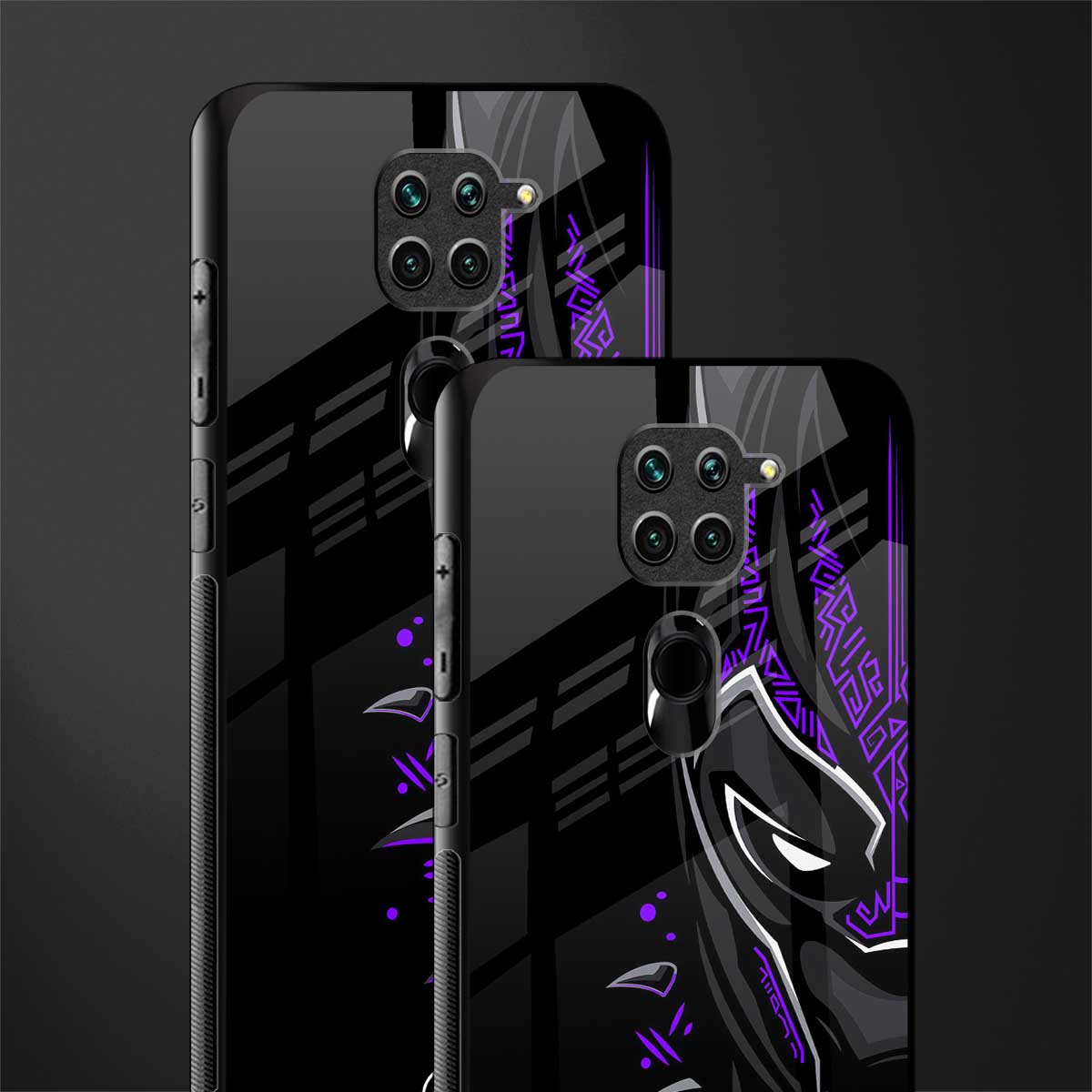 black panther superhero glass case for redmi note 9 image-2