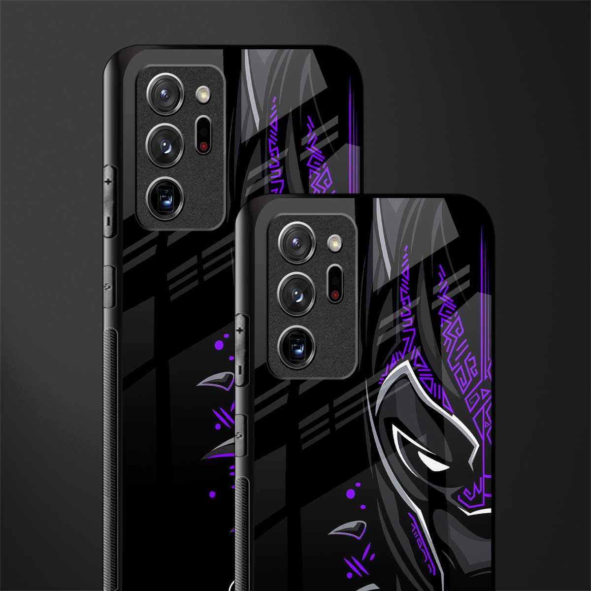 black panther superhero glass case for samsung galaxy note 20 ultra 5g image-2