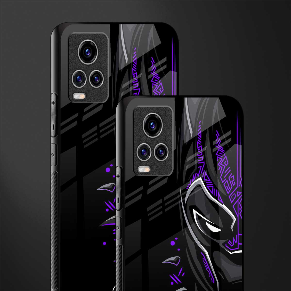 black panther superhero glass case for vivo v20 pro image-2