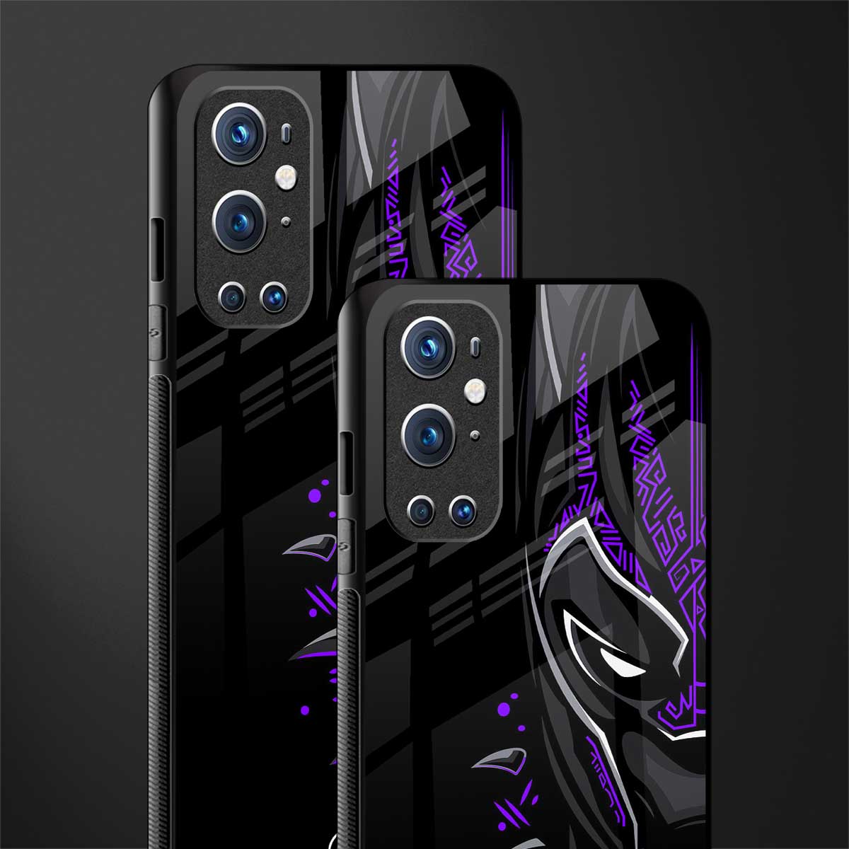 black panther superhero glass case for oneplus 9 pro image-2