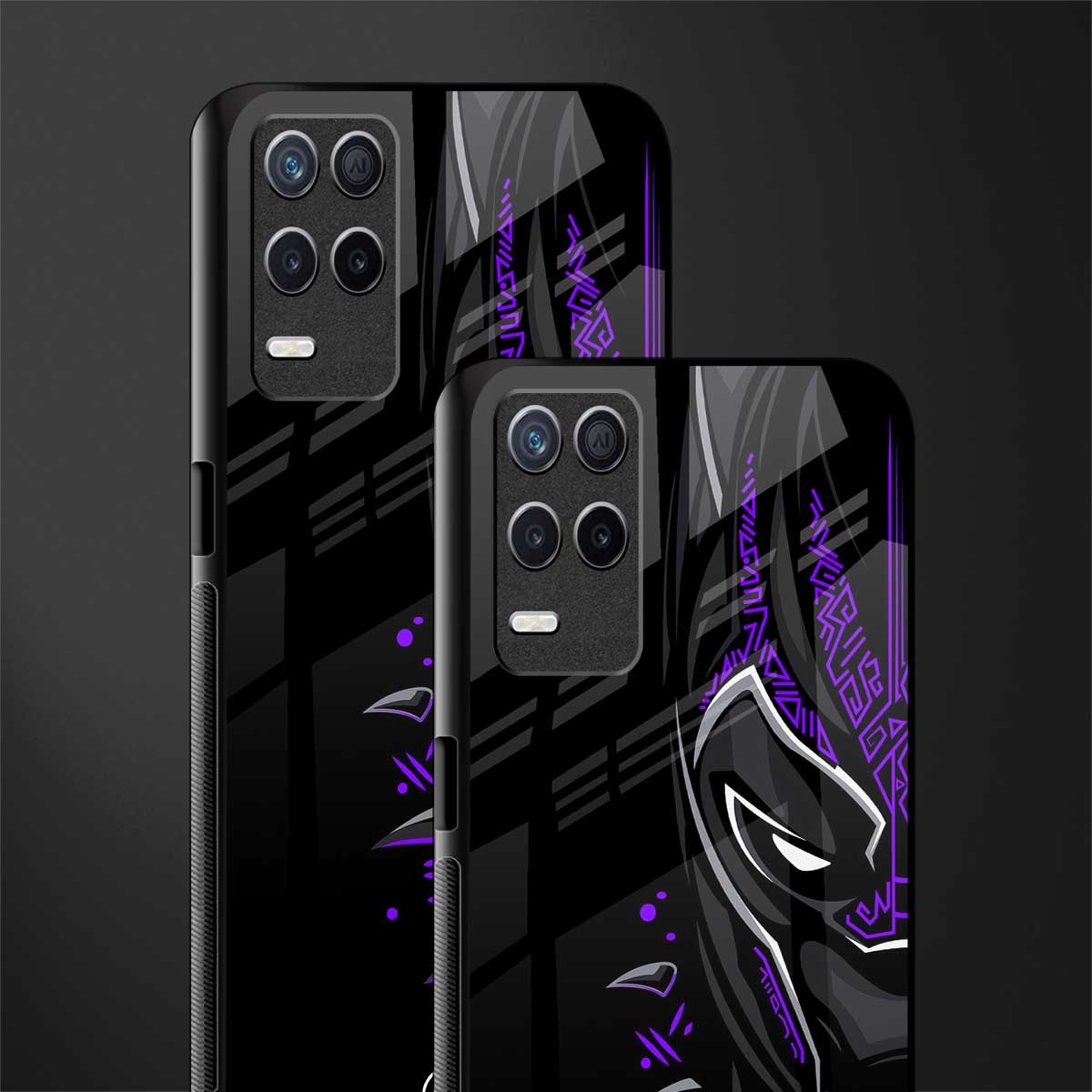 black panther superhero glass case for realme 8s 5g image-2