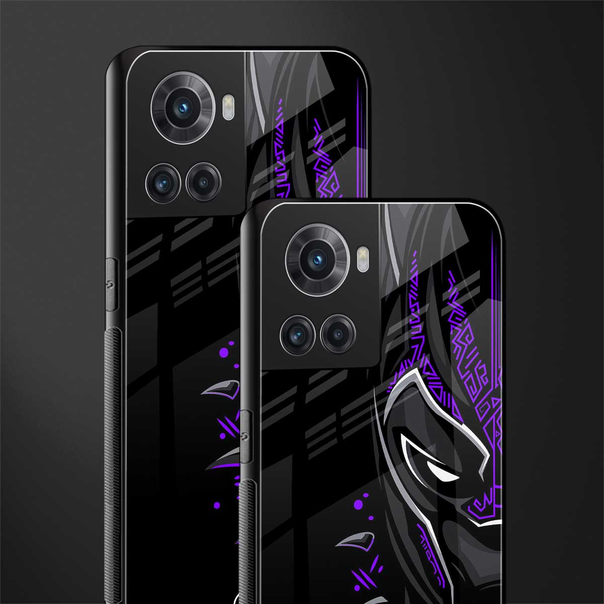 black panther superhero back phone cover | glass case for oneplus 10r 5g