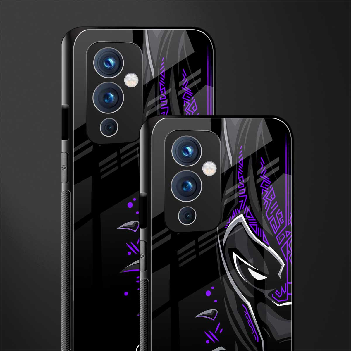 black panther superhero back phone cover | glass case for oneplus 9