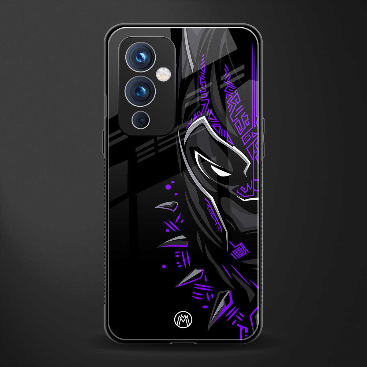 black panther superhero back phone cover | glass case for oneplus 9