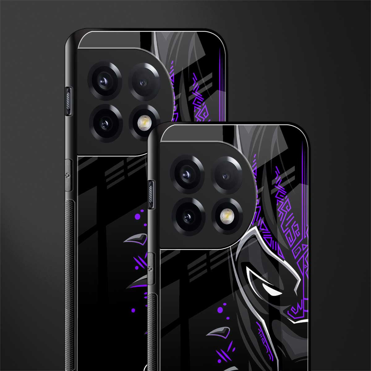 black panther superhero back phone cover | glass case for oneplus 11r