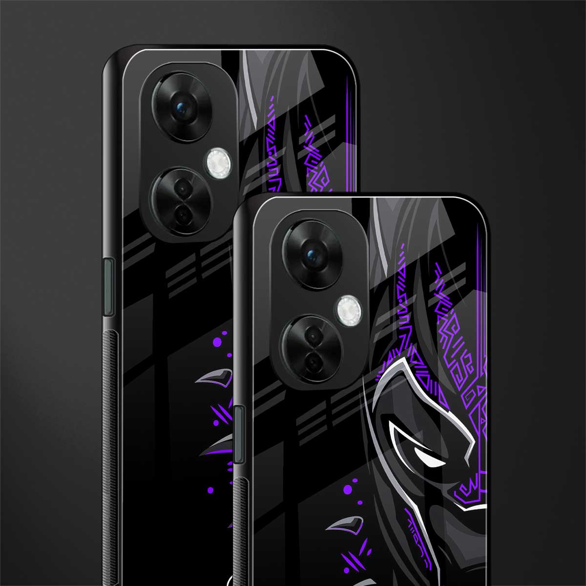 black panther superhero back phone cover | glass case for oneplus nord ce 3 lite