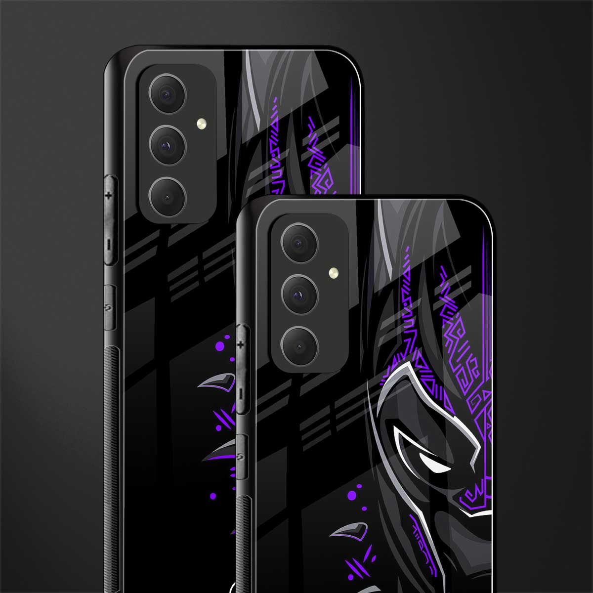 black panther superhero back phone cover | glass case for samsung galaxy a54 5g