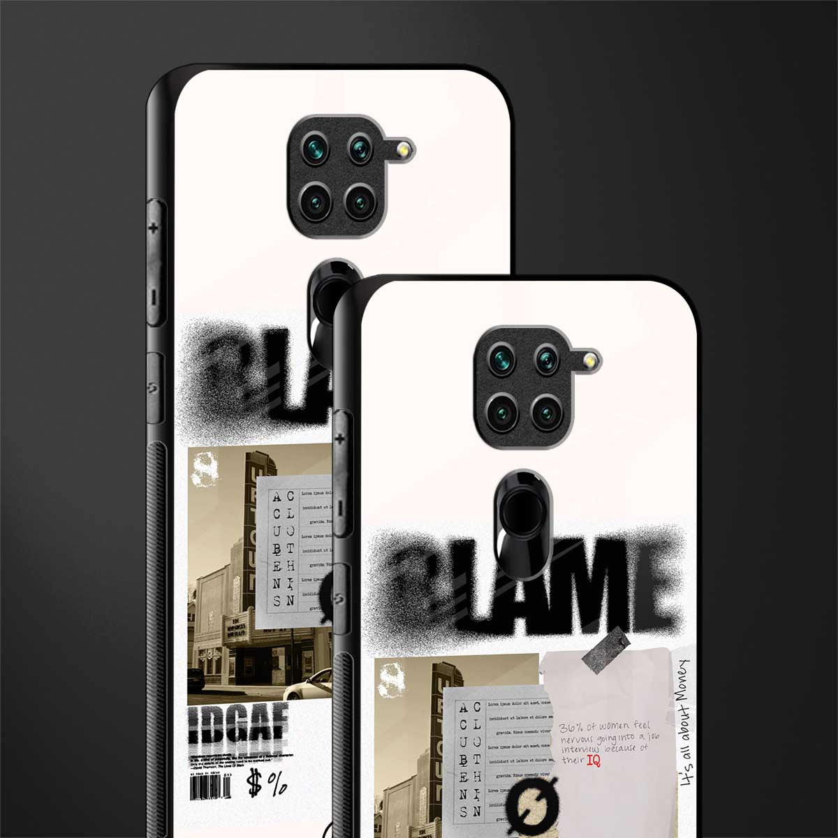 blame glass case for redmi note 9 image-2