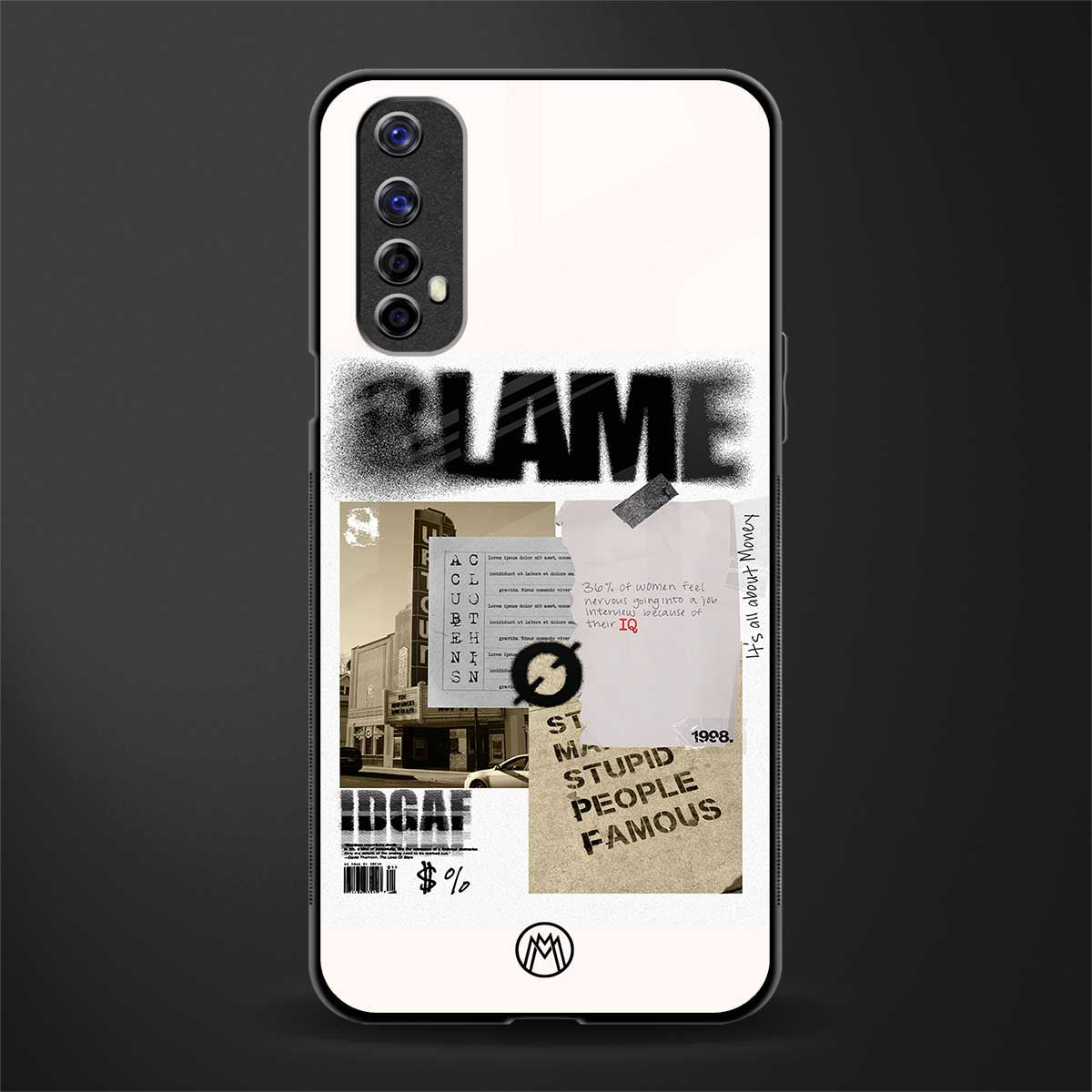 blame glass case for realme narzo 20 pro image