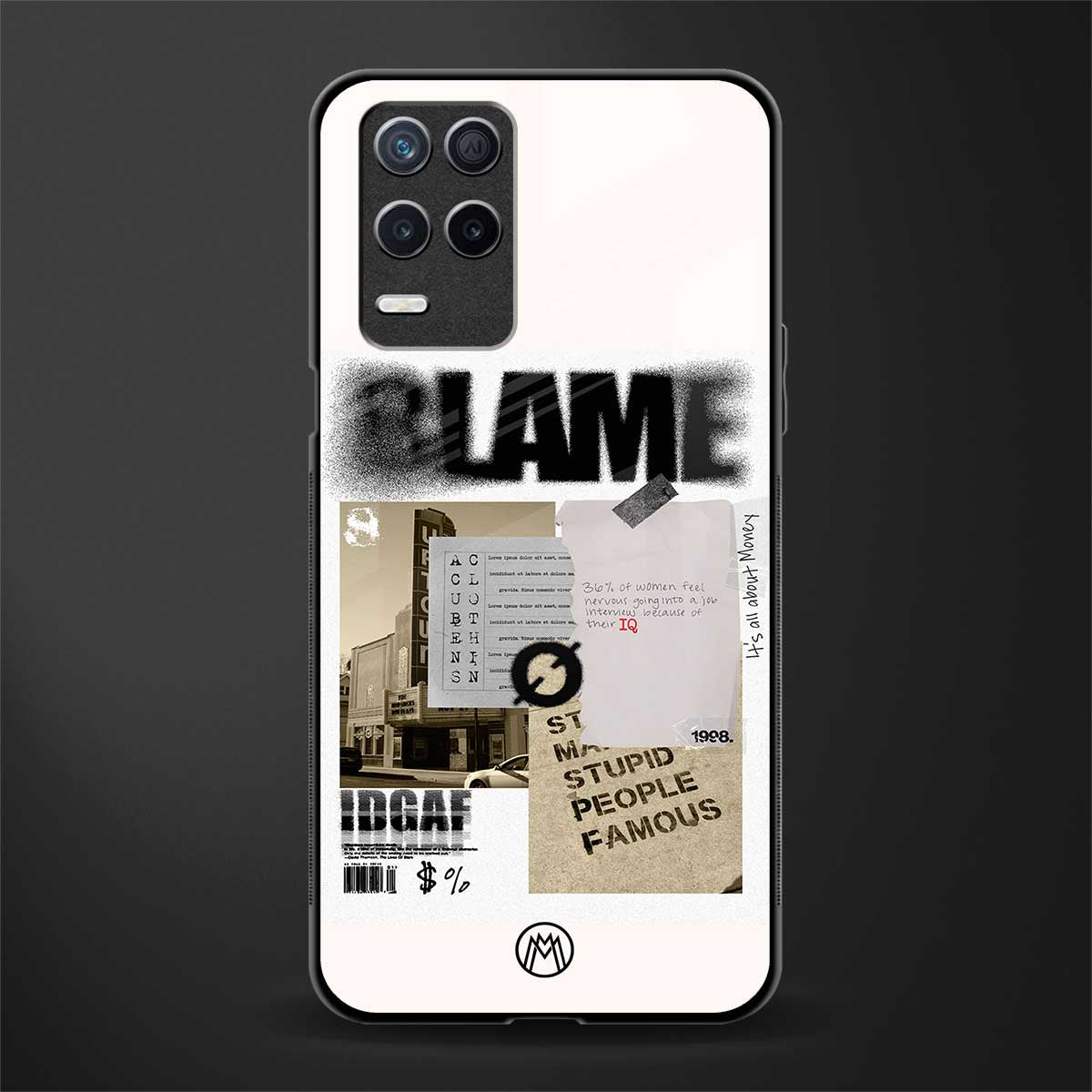 blame glass case for realme narzo 30 5g image