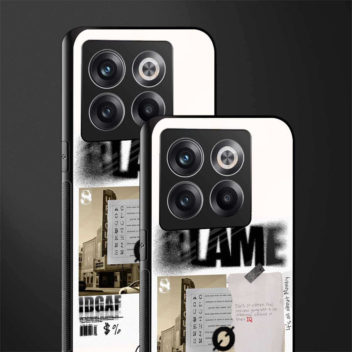 blame back phone cover | glass case for oneplus 10t