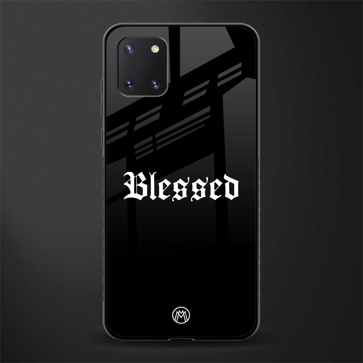 blessed glass case for samsung a81 image