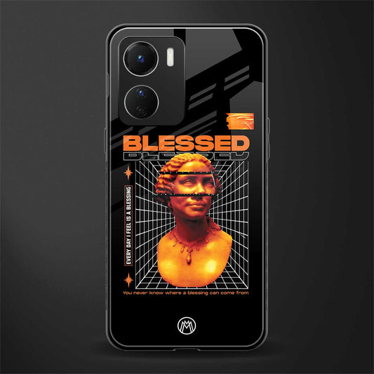 blessing back phone cover | glass case for vivo y16