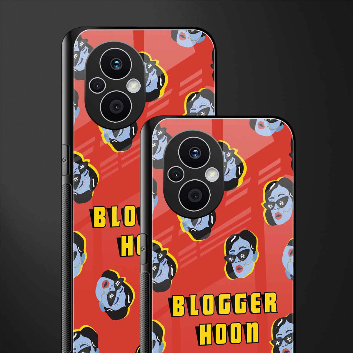 blogger hoon back phone cover | glass case for oppo f21 pro 5g