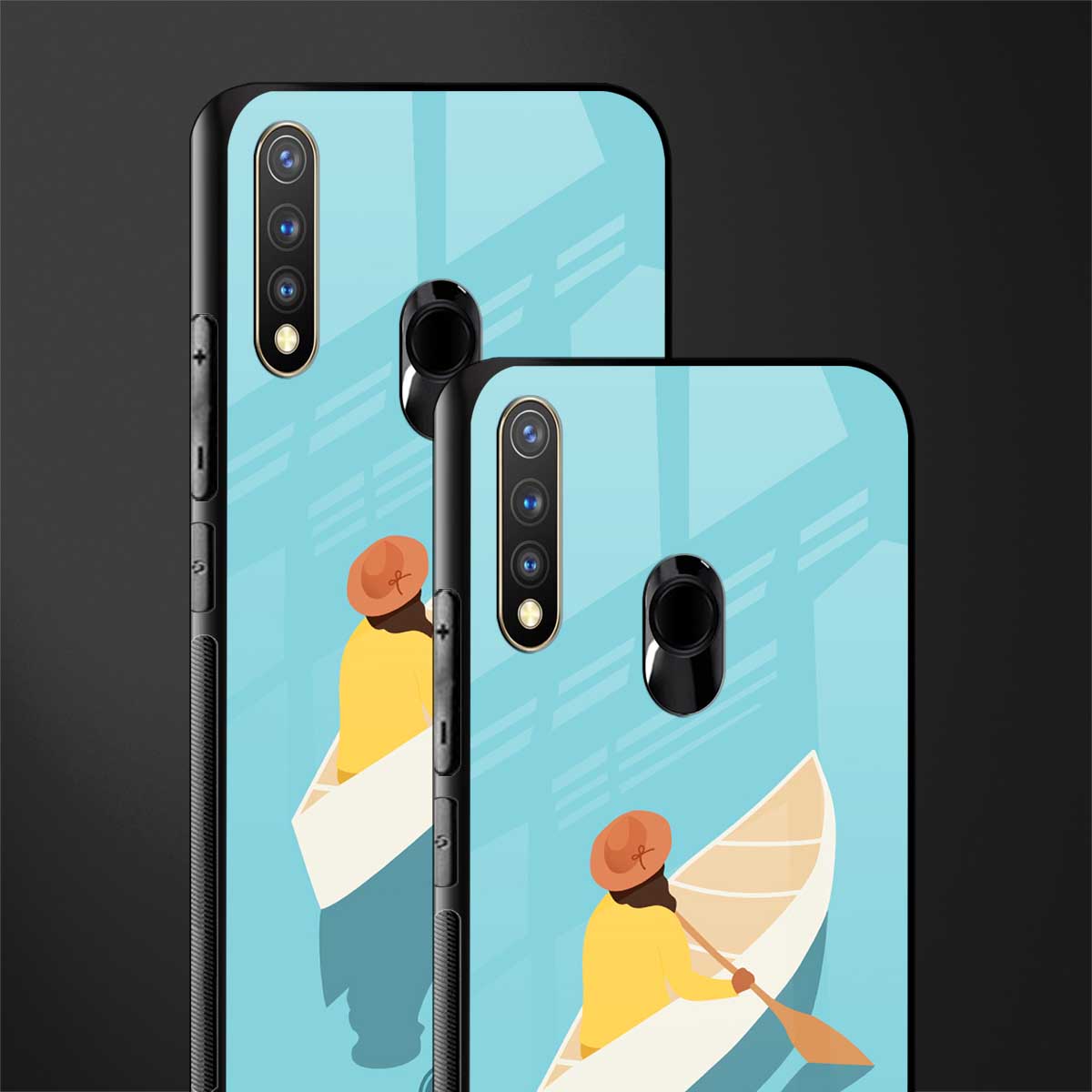 boat girl glass case for vivo u20 image-2