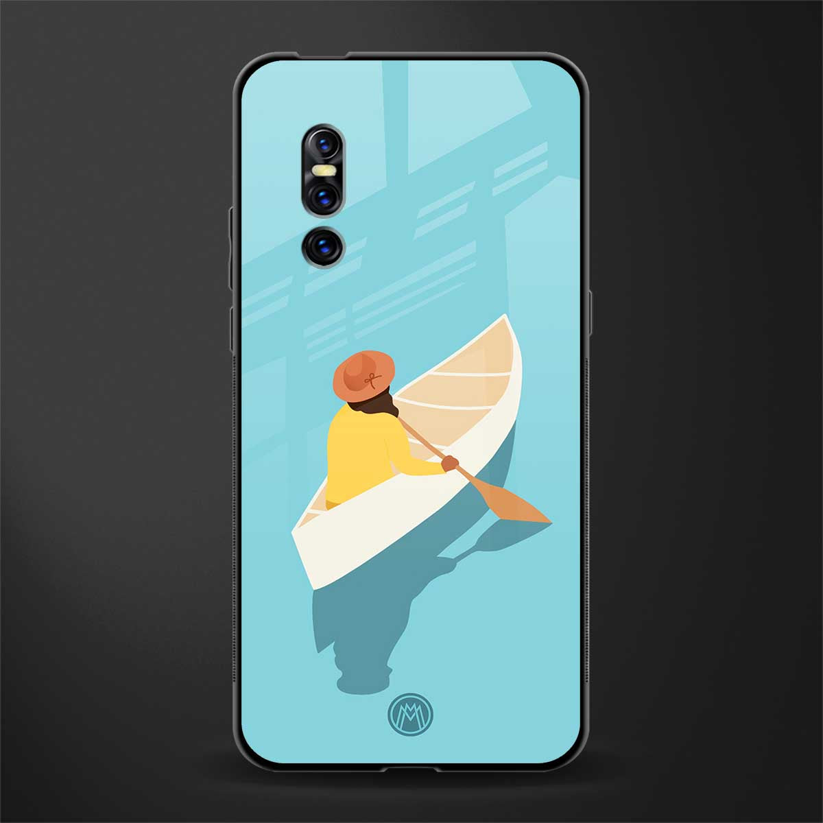 boat girl glass case for vivo v15 pro image