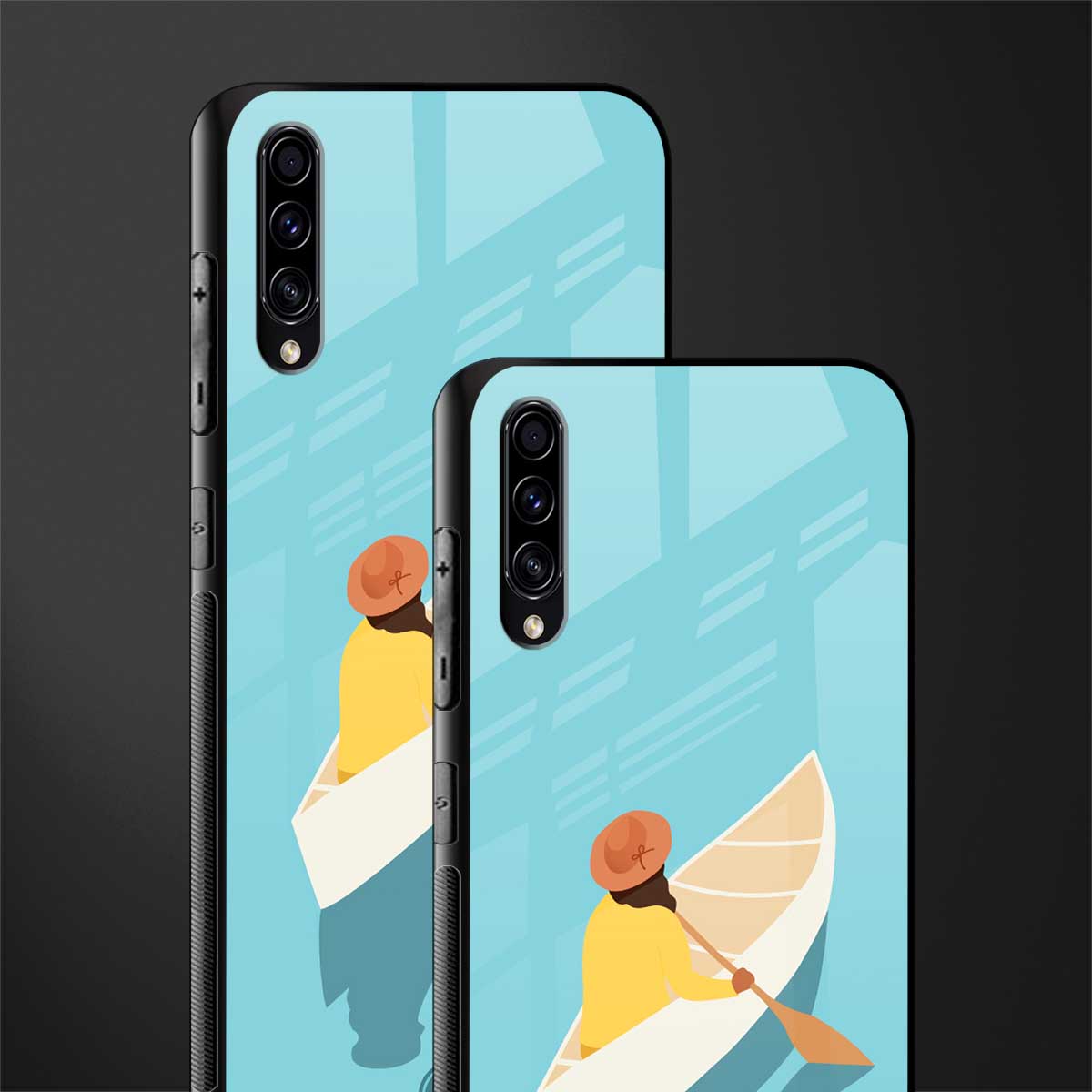 boat girl glass case for samsung galaxy a70 image-2