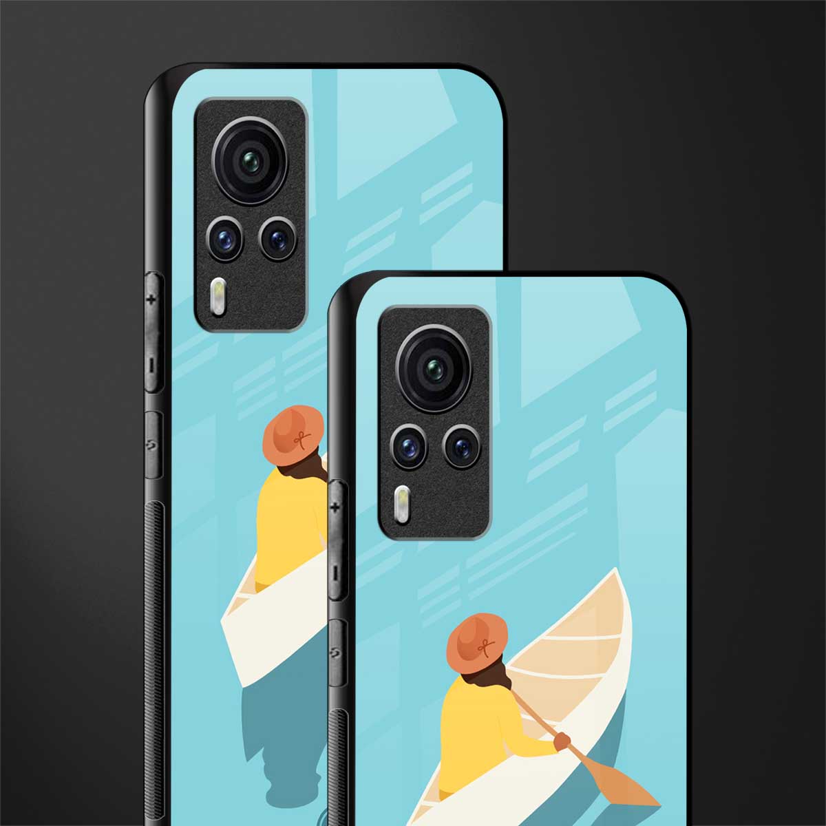 boat girl glass case for vivo x60 pro image-2