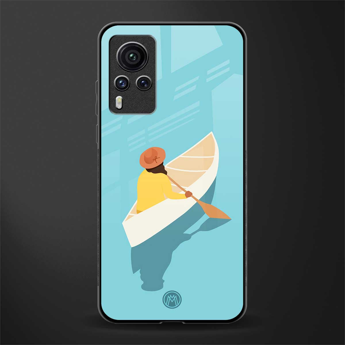 boat girl glass case for vivo x60 pro image