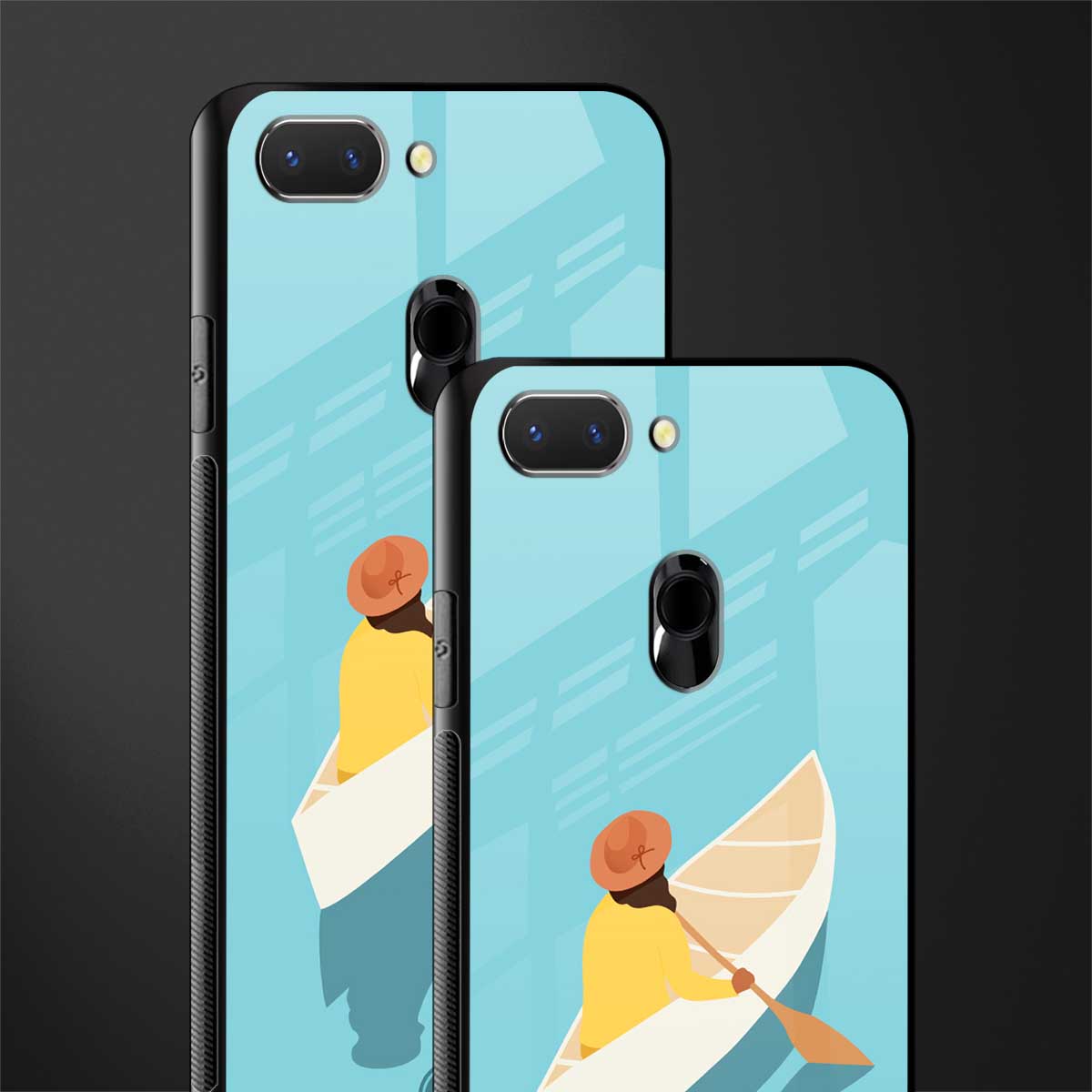 boat girl glass case for oppo a5 image-2