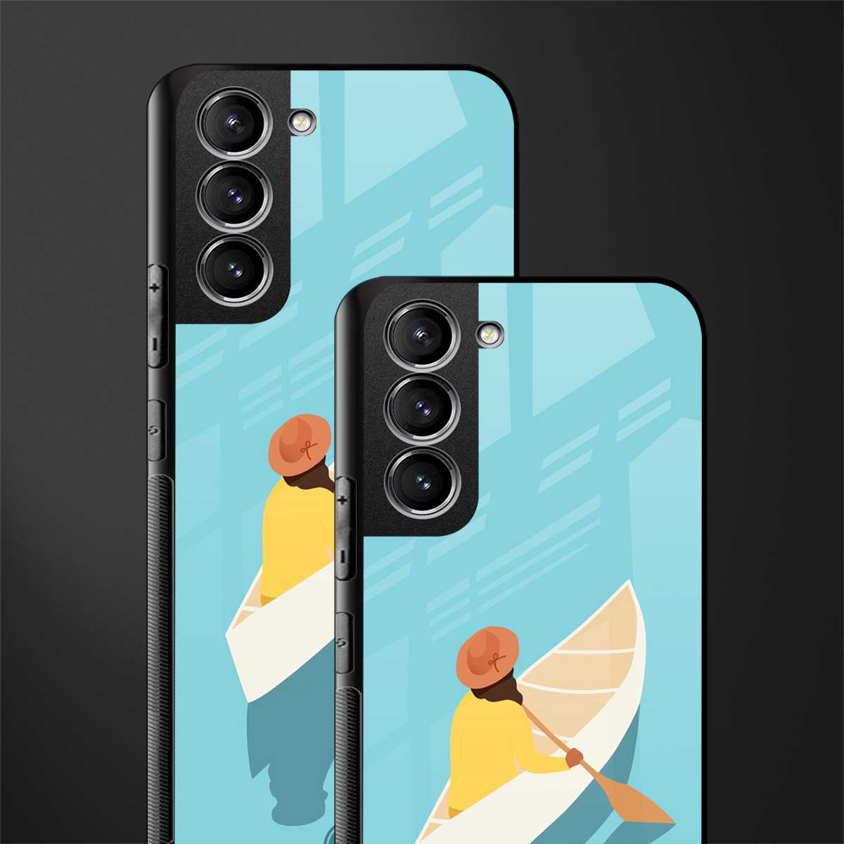 boat girl glass case for samsung galaxy s21 plus image-2