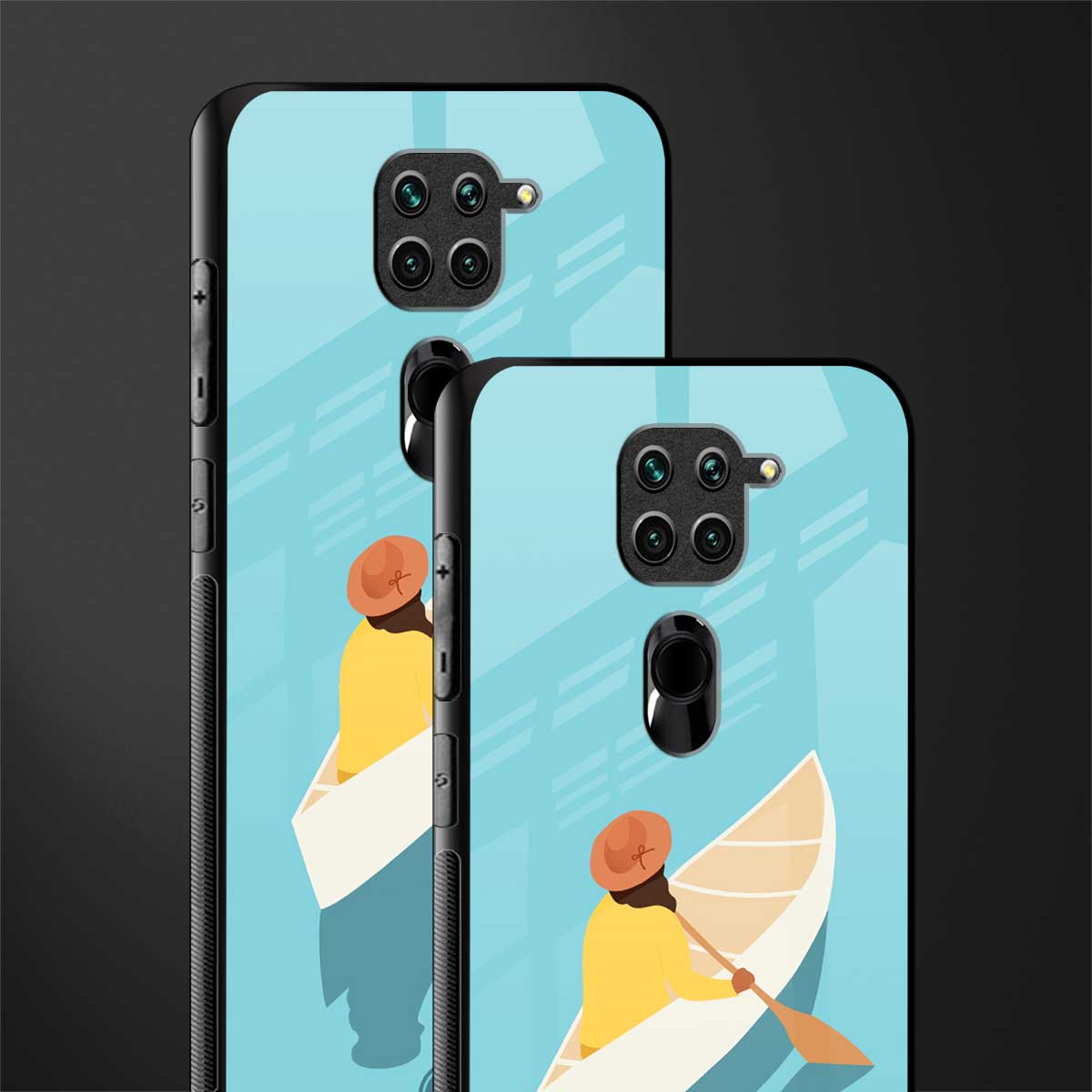 boat girl glass case for redmi note 9 image-2