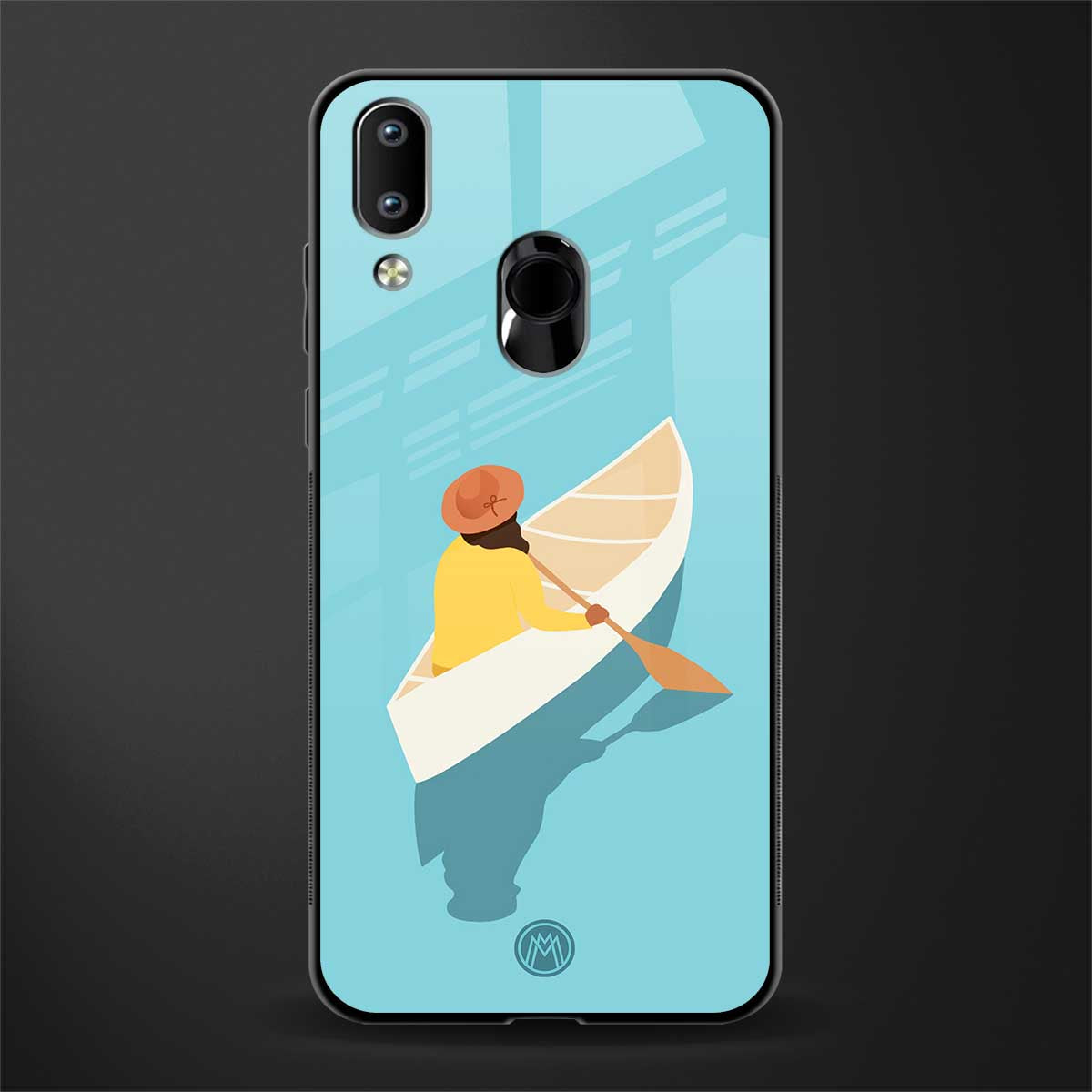 boat girl glass case for vivo y91 image