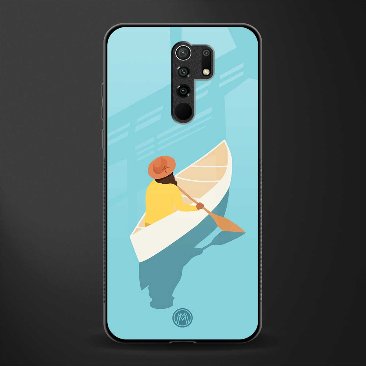 boat girl glass case for poco m2 reloaded image
