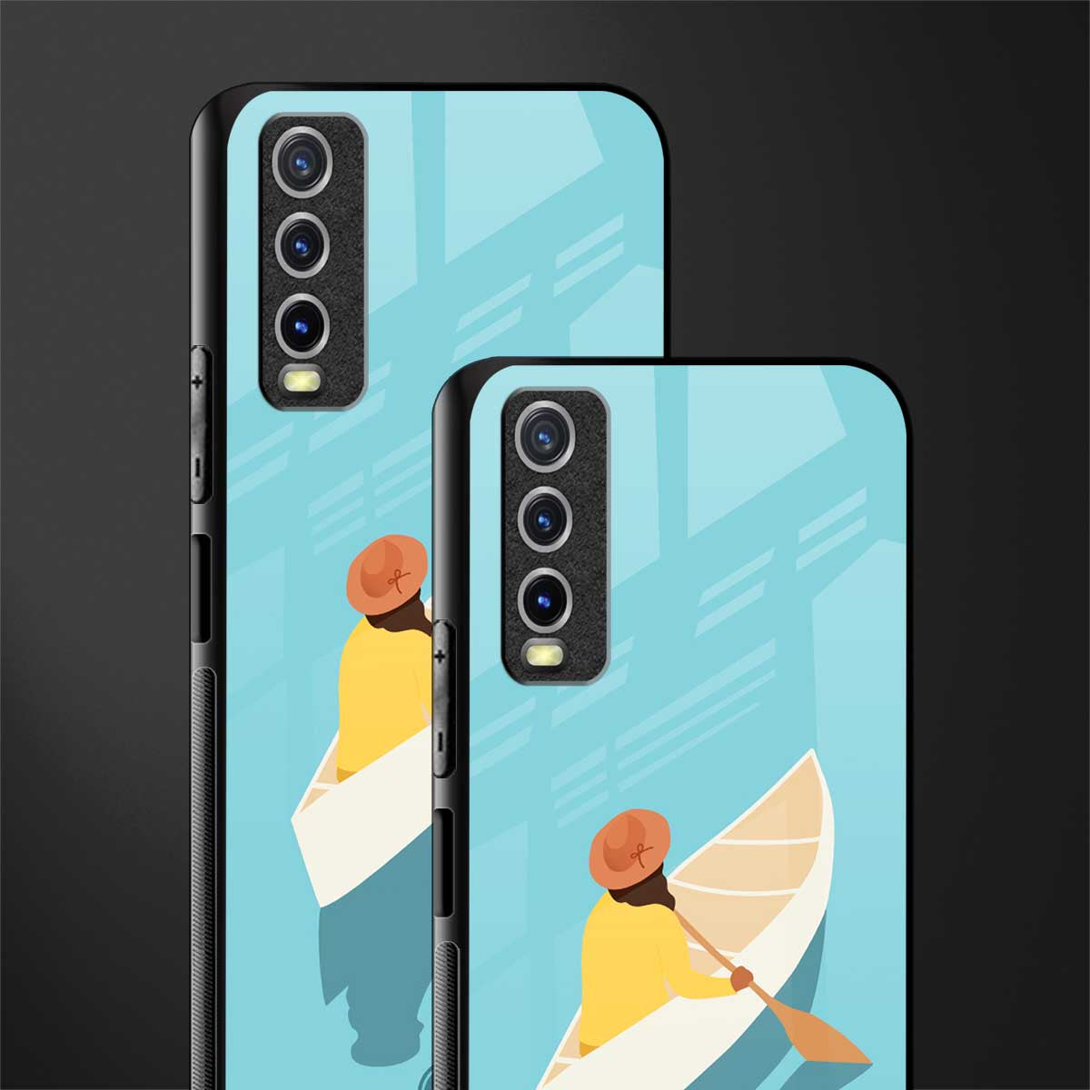 boat girl glass case for vivo y20 image-2